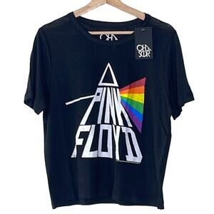 CHASER PINK FLOYD BAND BLACK‎  LINEN SHIRT SIZE 1X NWT